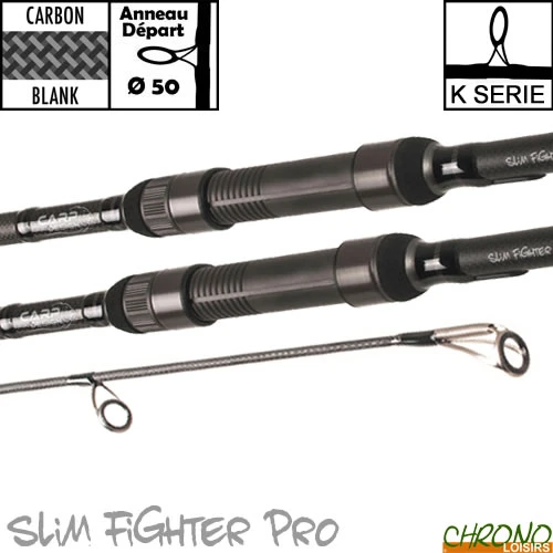 Canne Carp Design Slim Fighter Pro 50mm 12' 3.5lbs (les 2) 1 Canne Carp Design Slim Fighter Pro 50mm 12' 3.5lbs (les 2)