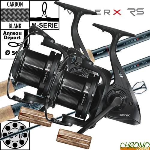 Ensemble Sonik VaderX 50mm 12' 3.5lbs Full Cork PRO 10000 (les 2) 1 Ensemble Sonik VaderX 50mm 12' 3.5lbs Full Cork PRO 10000 (les 2)