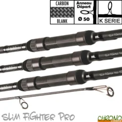 Canne Carp Design Slim Fighter Pro 50mm 12' 3.5lbs (les 3)