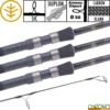Canne Wychwood Extremis 50mm 12' 3.5lbs Full Duplon (les 3)