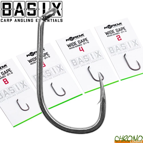 Hameçon Korda Basix Wide Gape (par 10) 1 Hameçon Korda Basix Wide Gape (par 10)