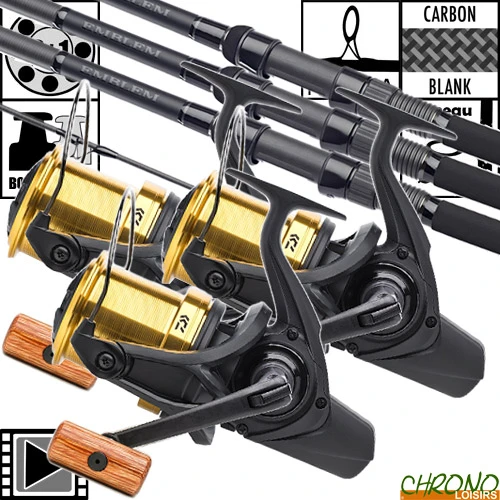 Ensemble Daiwa New Emblem Carp 50mm 12' 3.5lbs 45 SCW Gold (les 3) 1 Ensemble Daiwa New Emblem Carp 50mm 12' 3.5lbs 45 SCW Gold (les 3)