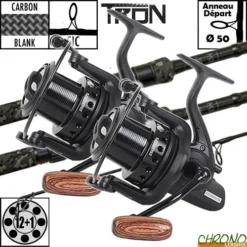 Ensemble Starbaits M3 Dark Night 50mm 12' 3.5lbs Tron 10000 (les 2)