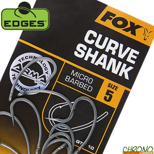 Hameçon Fox Edges Armapoint Curve Shank (par 10) 1 Hameçon Fox Edges Armapoint Curve Shank (par 10)