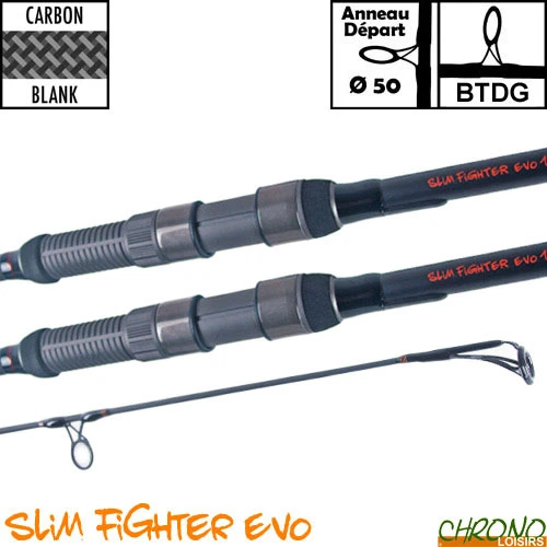 Canne Carp Design Slim Fighter Evo 50mm 12' 3lbs (les 2) 1 Canne Carp Design Slim Fighter Evo 50mm 12' 3lbs (les 2)
