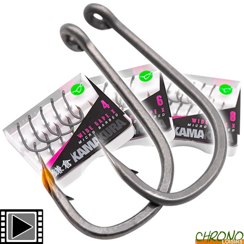 Hameçon Korda Kamakura Wide Gape X (par 10) 1 Hameçon Korda Kamakura Wide Gape X (par 10)
