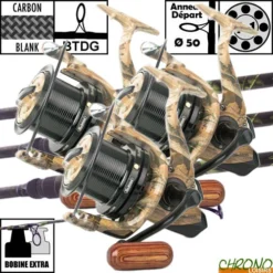 Ensemble Carp Design Slim Fighter Evo Camo 12' 3.5lbs GK9000 (les 3)